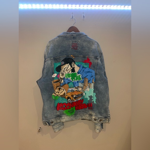 Zara graphic Jean jacket - Picture 4 of 4